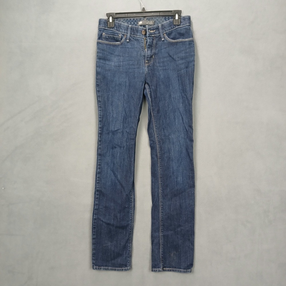 Levi's 525 Perfect Waist Straight Leg Jeans Womens 29x29.5 Blue Denim Dark Wash